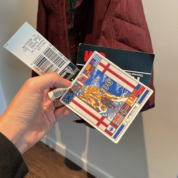 Maroon London Fog XL Mens Expedition Gear Vintage Bomber Jacket - with Tags! - Picture 4 of 10